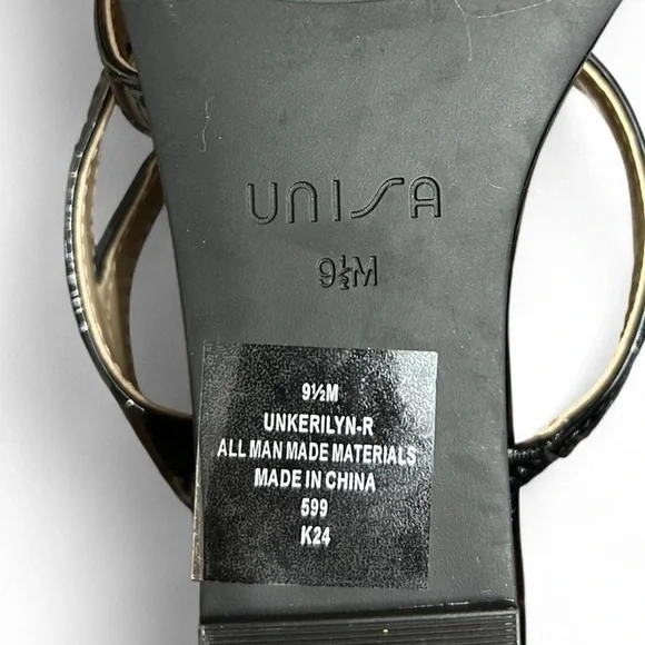 Unisa Black Women's Block Heel Sandals - Picture 6 of 6